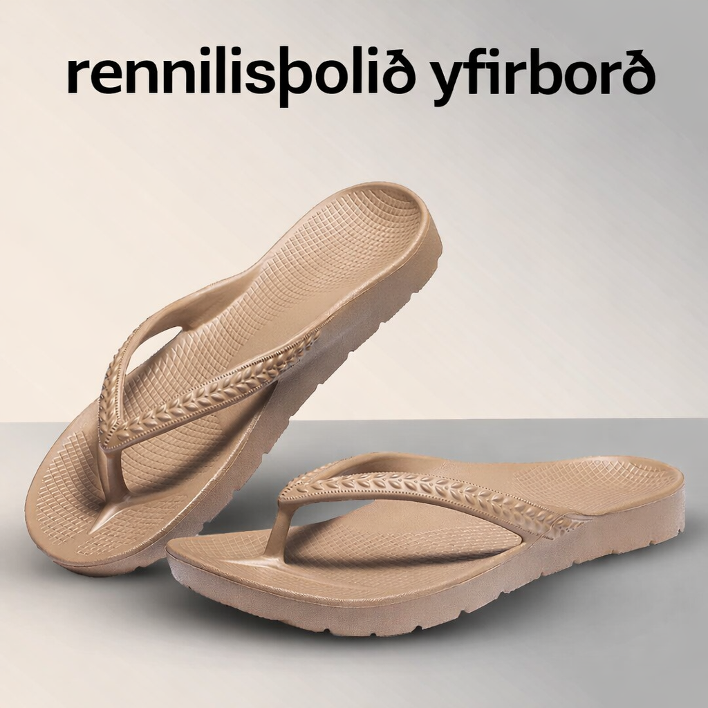 Inniskór með stuðningi við boga