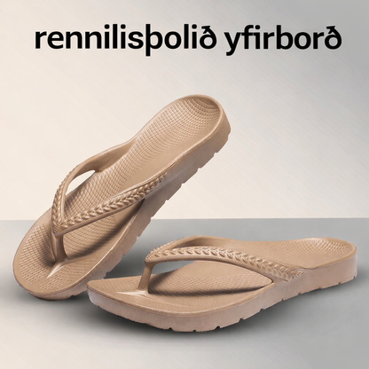 Inniskór með stuðningi við boga