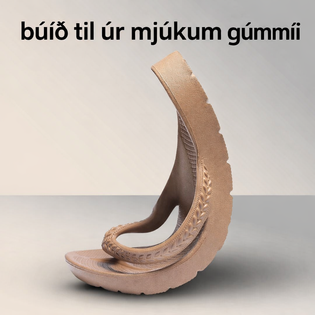 Inniskór með stuðningi við boga