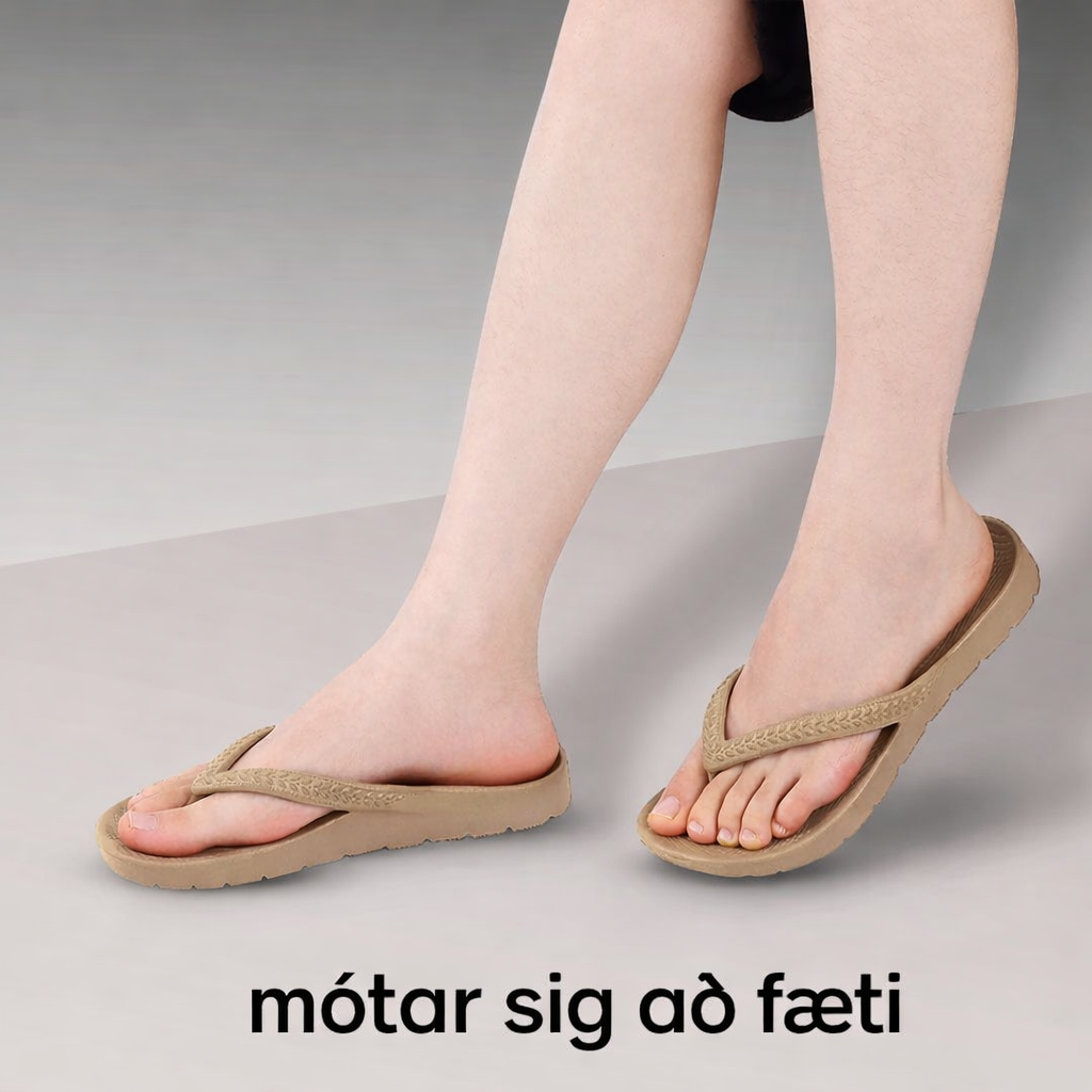 Inniskór með stuðningi við boga